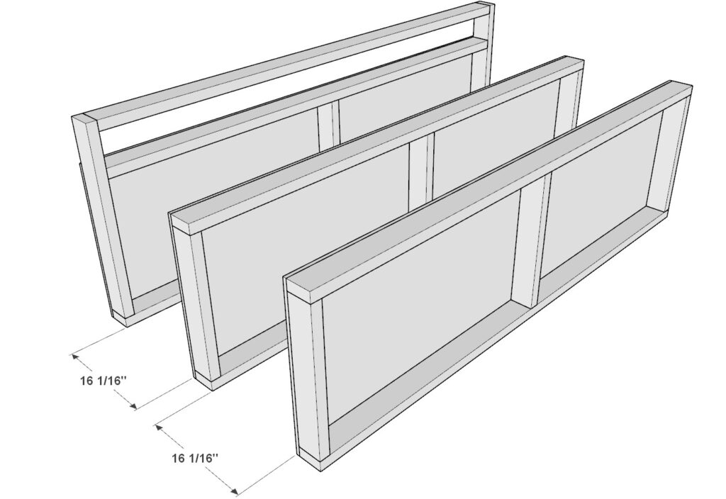 incorporating the garage shelf legs with the garage shelves