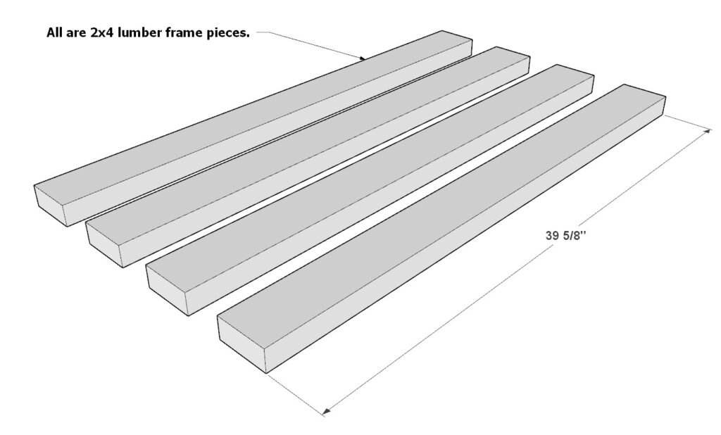 Adding the garage shelf legs