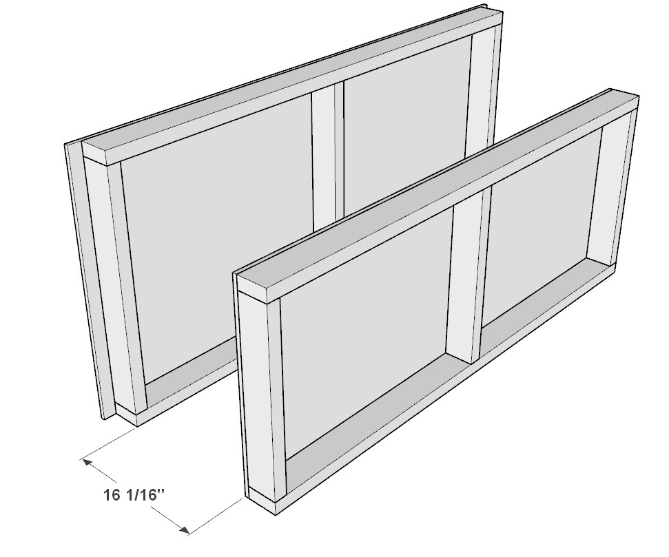 incorporating the garage shelf legs with the garage shelves