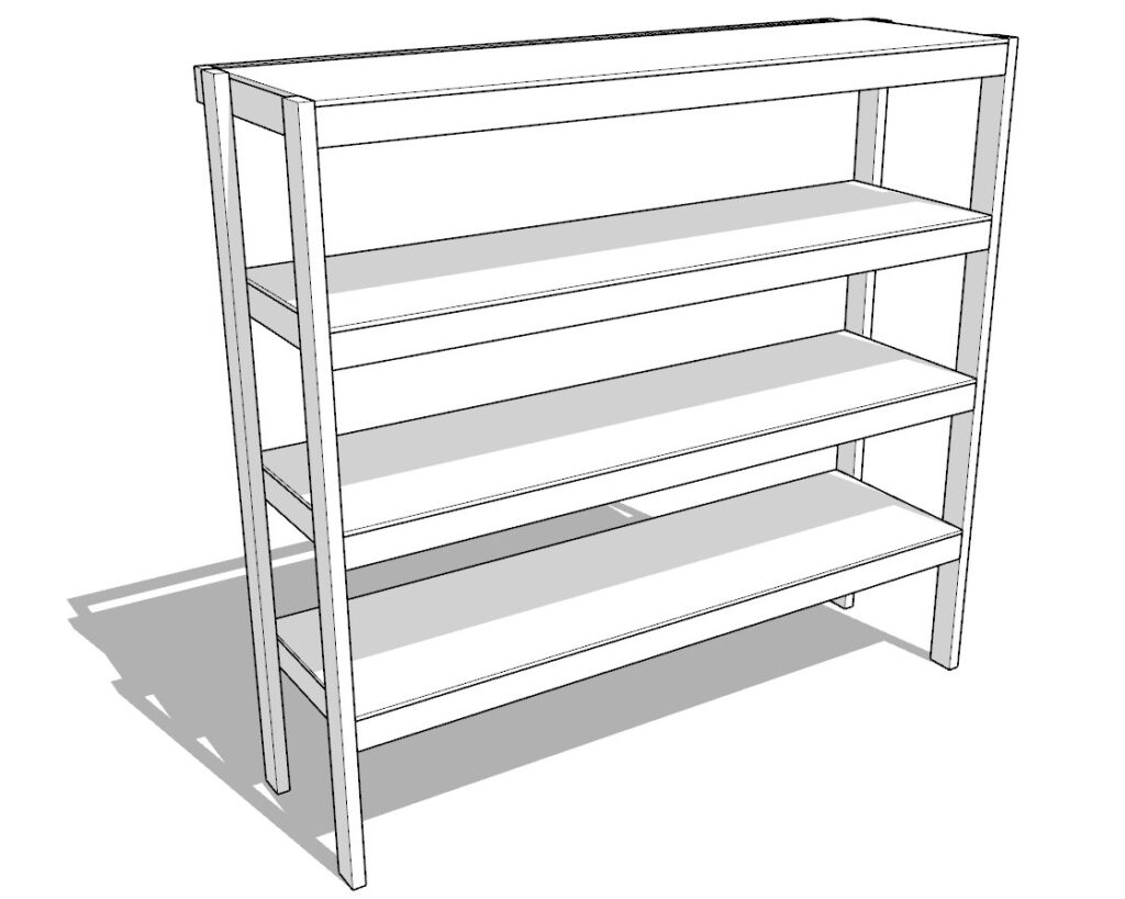 27 gallon garage shelf plan