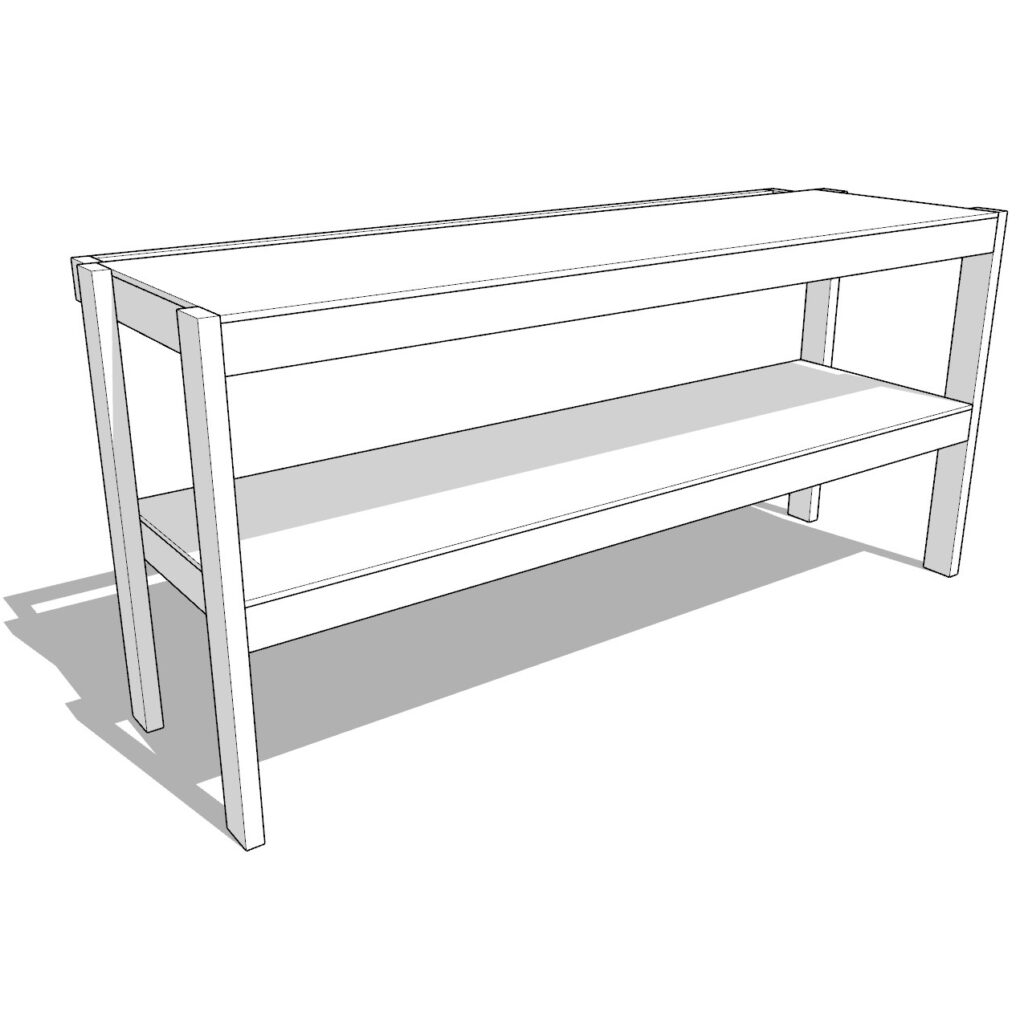 27 gallon garage shelf plan