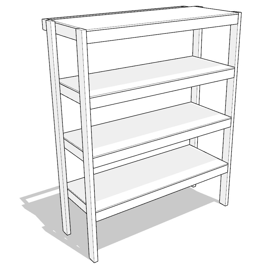 27 gallon garage shelf plan