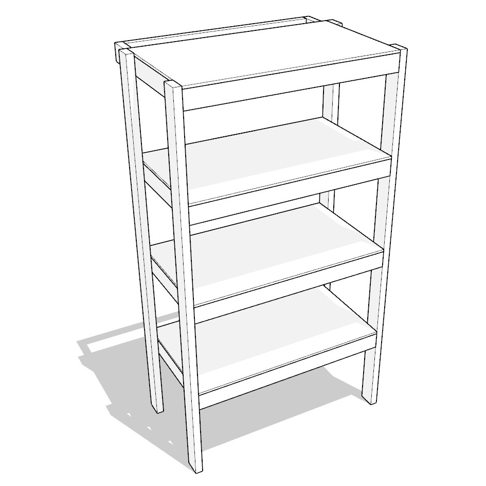 27 gallon garage shelf plan