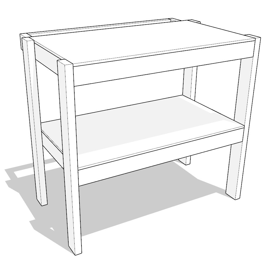 27 gallon garage shelf plan