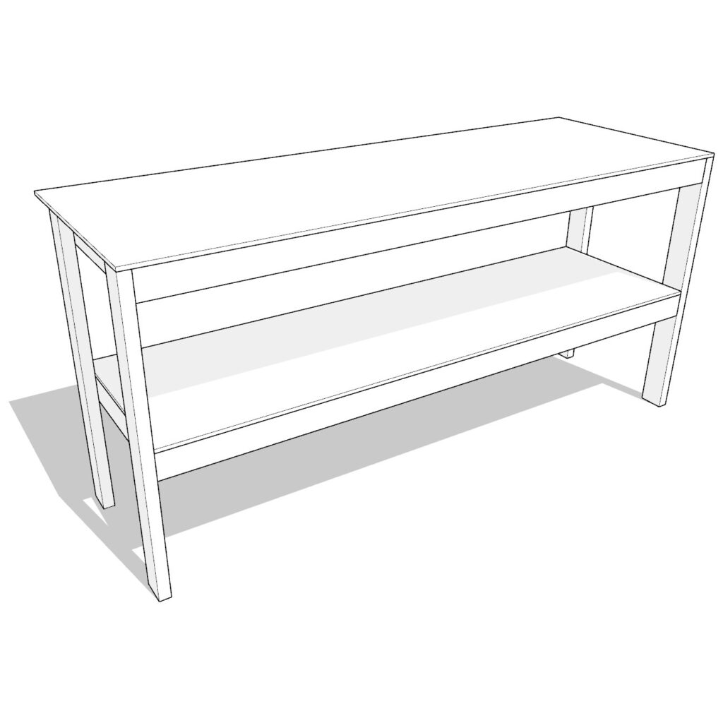 27 gallon garage shelf plan