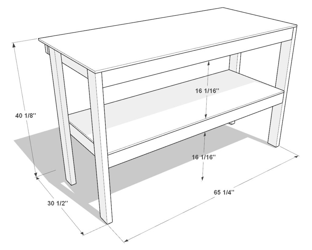 27 gallon garage shelf plan dimensions