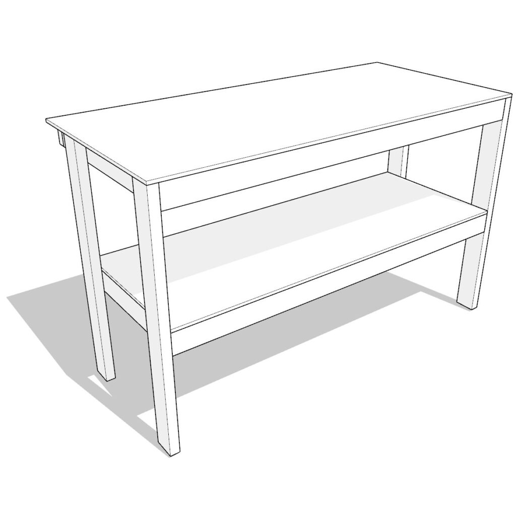 27 gallon garage shelf plan