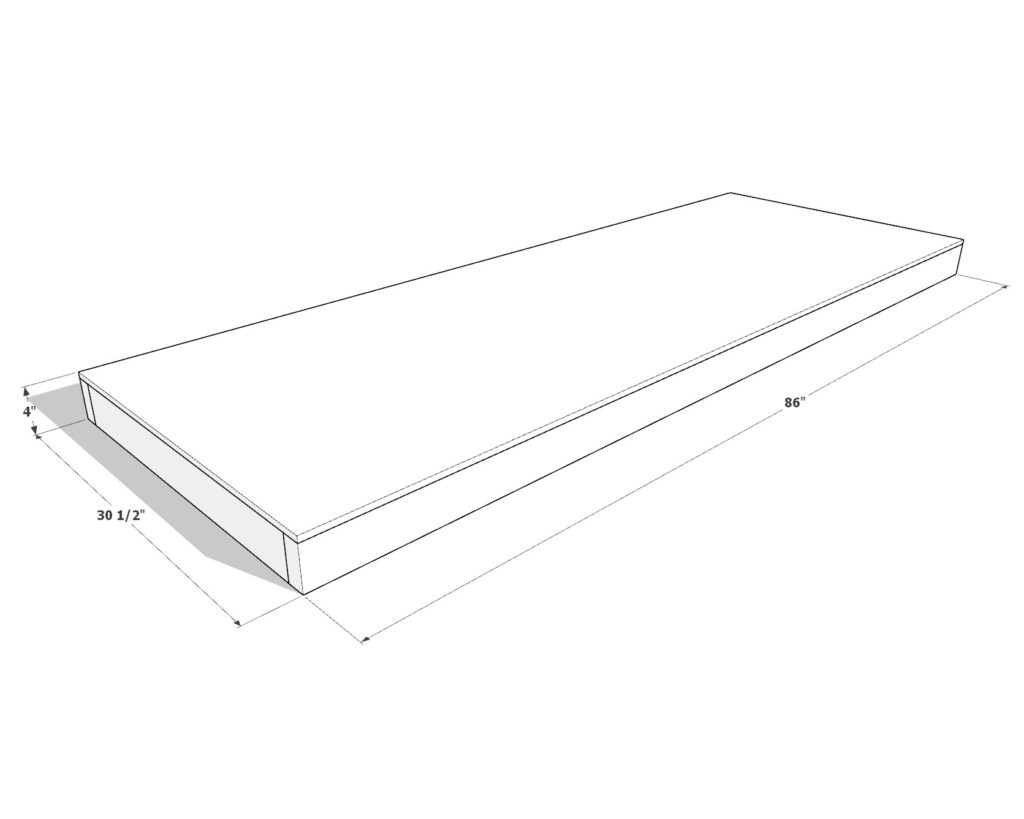 27 gallon garage shelf plan dimensions