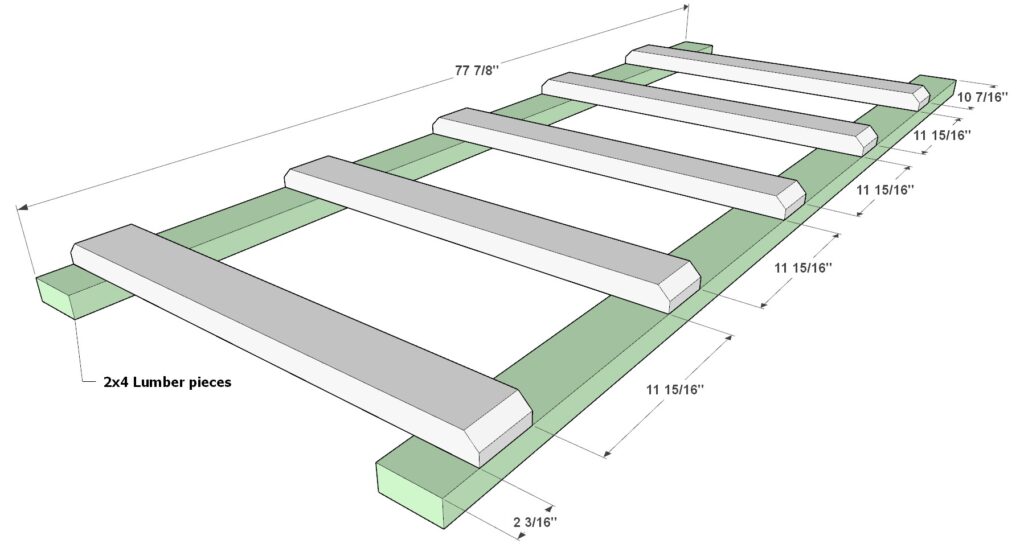 27 gallon tote rack ladder structure construction