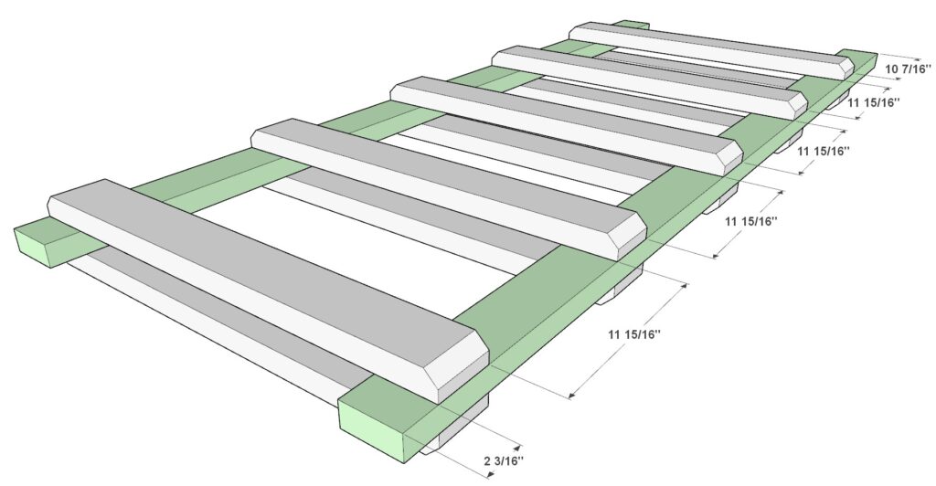 27 gallon tote rack ladder structure construction