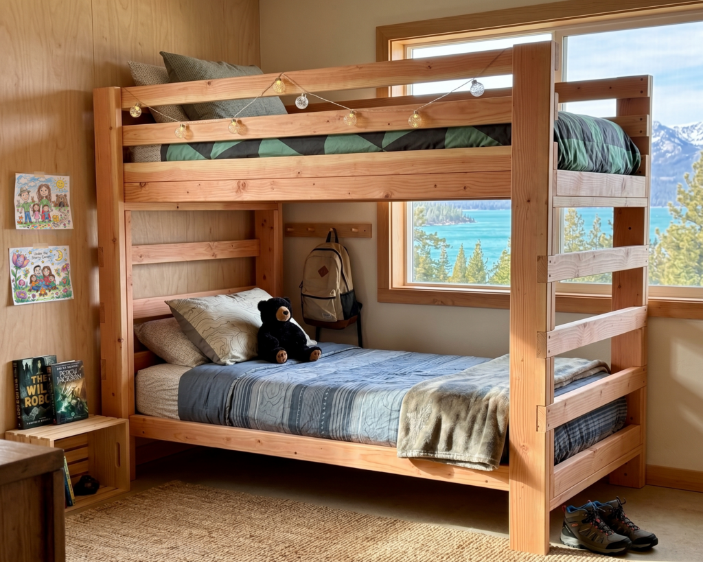 DIY Twin Over Twin Bunk Bed Plan PDF: Heavy Duty, Kids Room